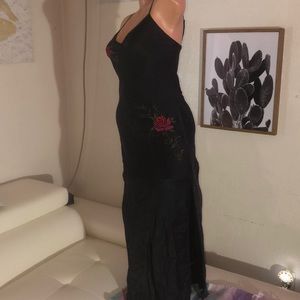 Victoria secret full length slip dress silk a